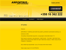 Tablet Screenshot of airportbus.fi